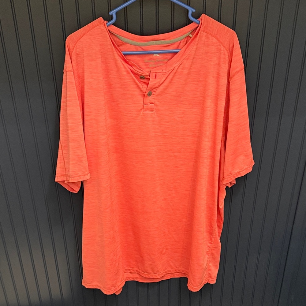 Tommy Bahama Coral Short Sleeve Henley